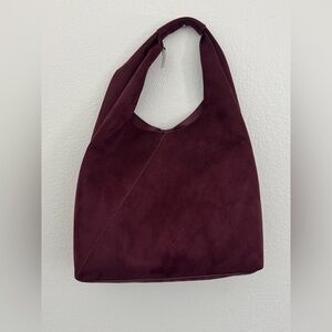 NEW**burgendy Vegan leather bag